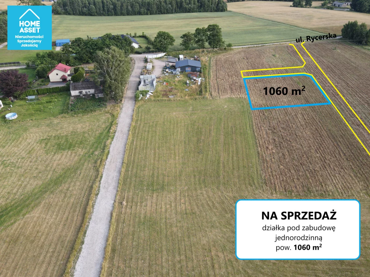 Działka 1 060,00 m², oferta nr , HS658217, Robakowo, Rycerska