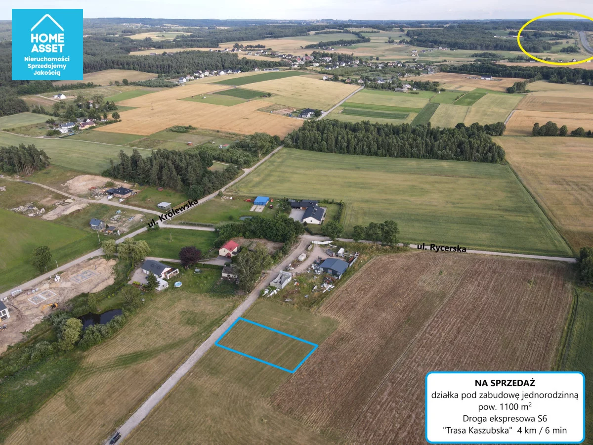 Działka 1 100,00 m², oferta nr , HS679673, Robakowo, Rycerska