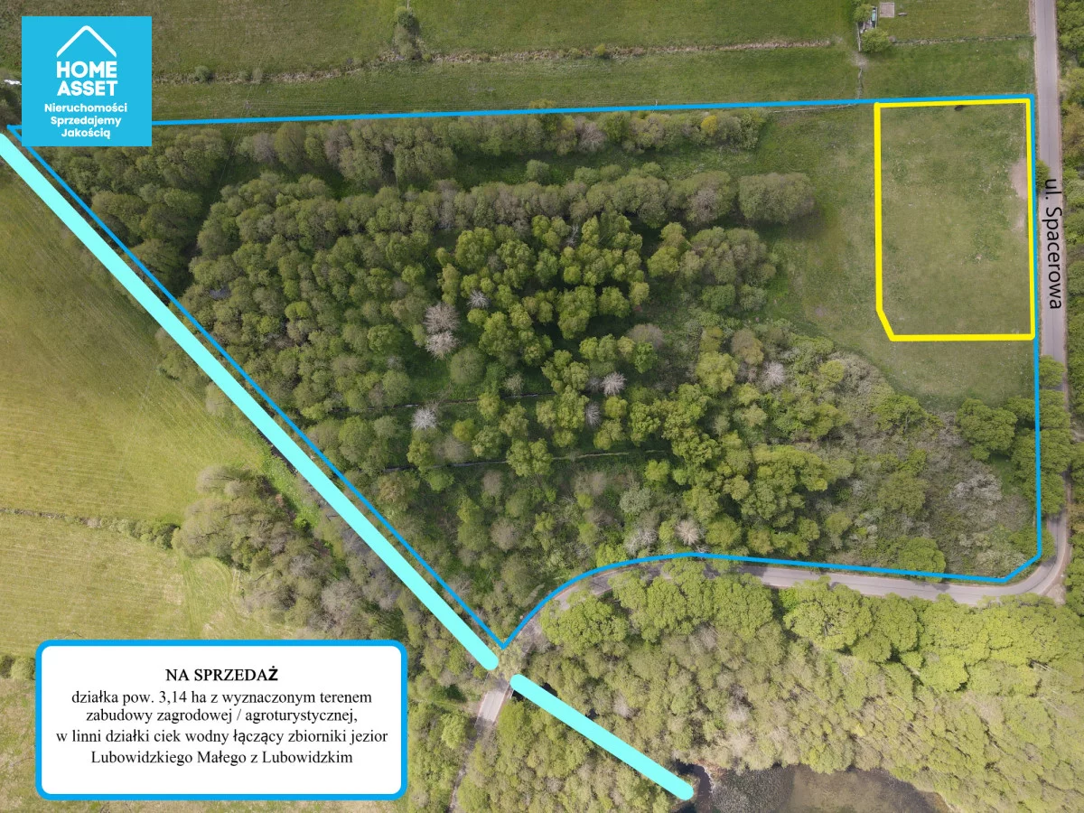 Działka 31 400,00 m², oferta nr , HS362622, Lubowidz, Spacerowa