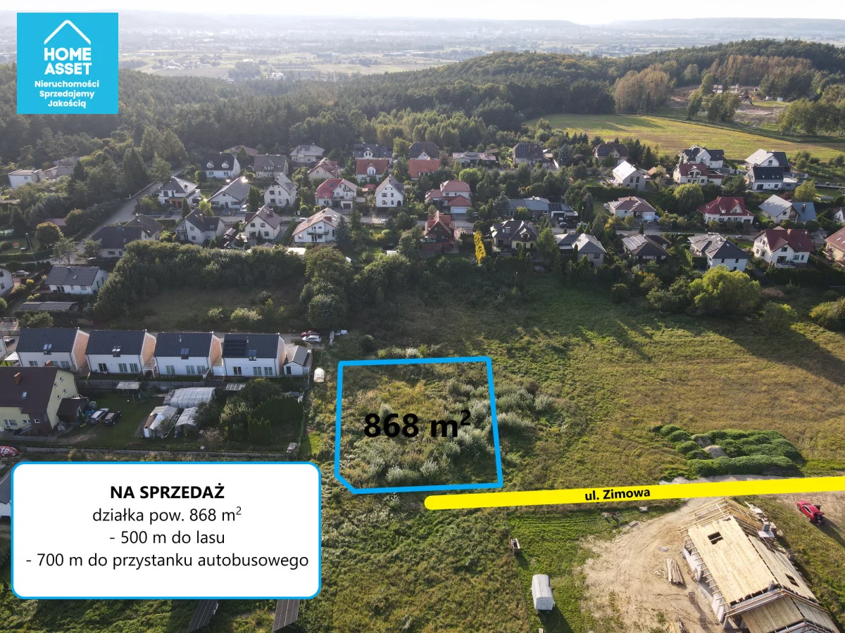Działka 868,00 m², oferta nr , HS459367, Dębogórze, Zimowa