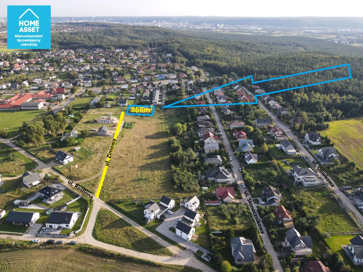 Działka 868,00 m², oferta nr , HS459367, Dębogórze, Zimowa