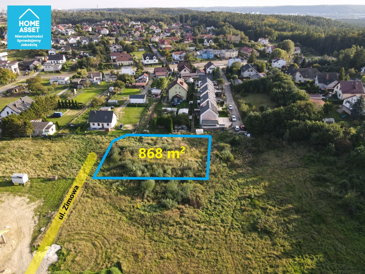 Działka 868,00 m², oferta nr , HS459367, Dębogórze, Zimowa