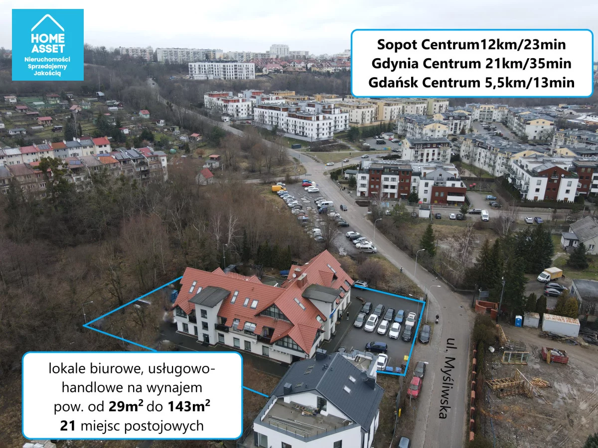 Lokal użytkowy 134,00 m², oferta nr , HS284243, Gdańsk, Piecki-Migowo, Morena, Myśliwska