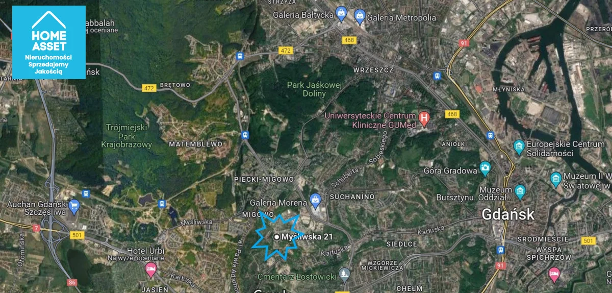 Lokal użytkowy 134,00 m², oferta nr , HS284243, Gdańsk, Piecki-Migowo, Morena, Myśliwska