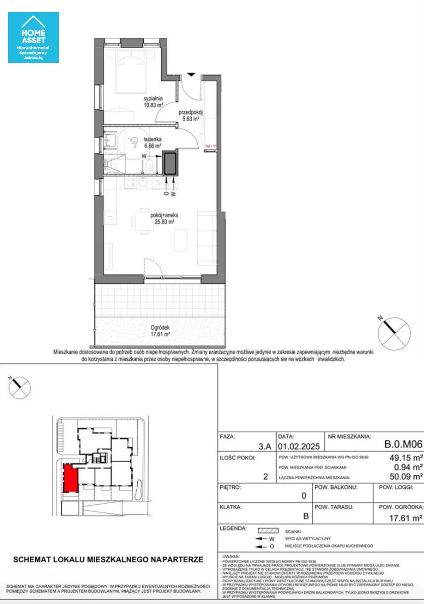 2 pokoje, mieszkanie 49,15 m², parter, oferta nr , HS799756, Gdańsk, Brzeźno, Bogumiła Kobieli