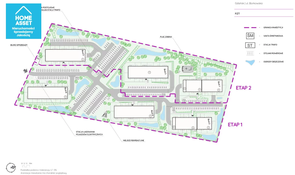 2 pokoje, mieszkanie 36,83 m², piętro 3, oferta nr , HS192836, Gdańsk, Borkowska