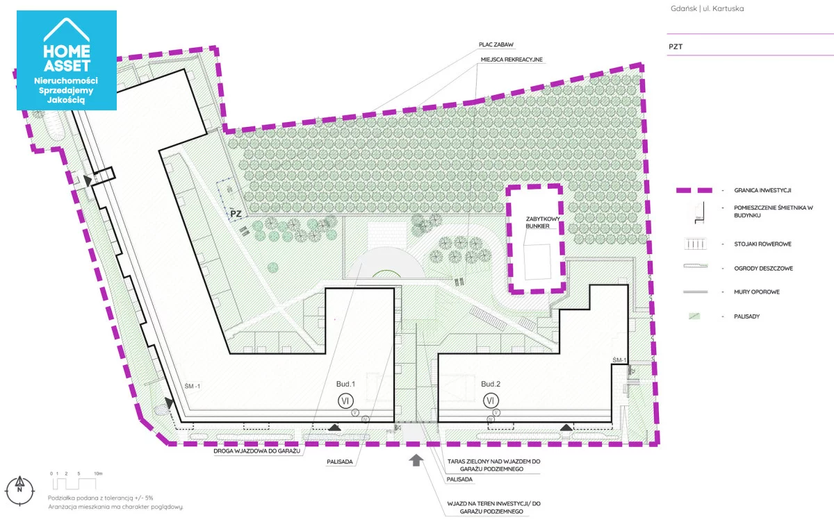 2 pokoje, mieszkanie 40,58 m², piętro 1, oferta nr , HS498855, Gdańsk, Kartuska
