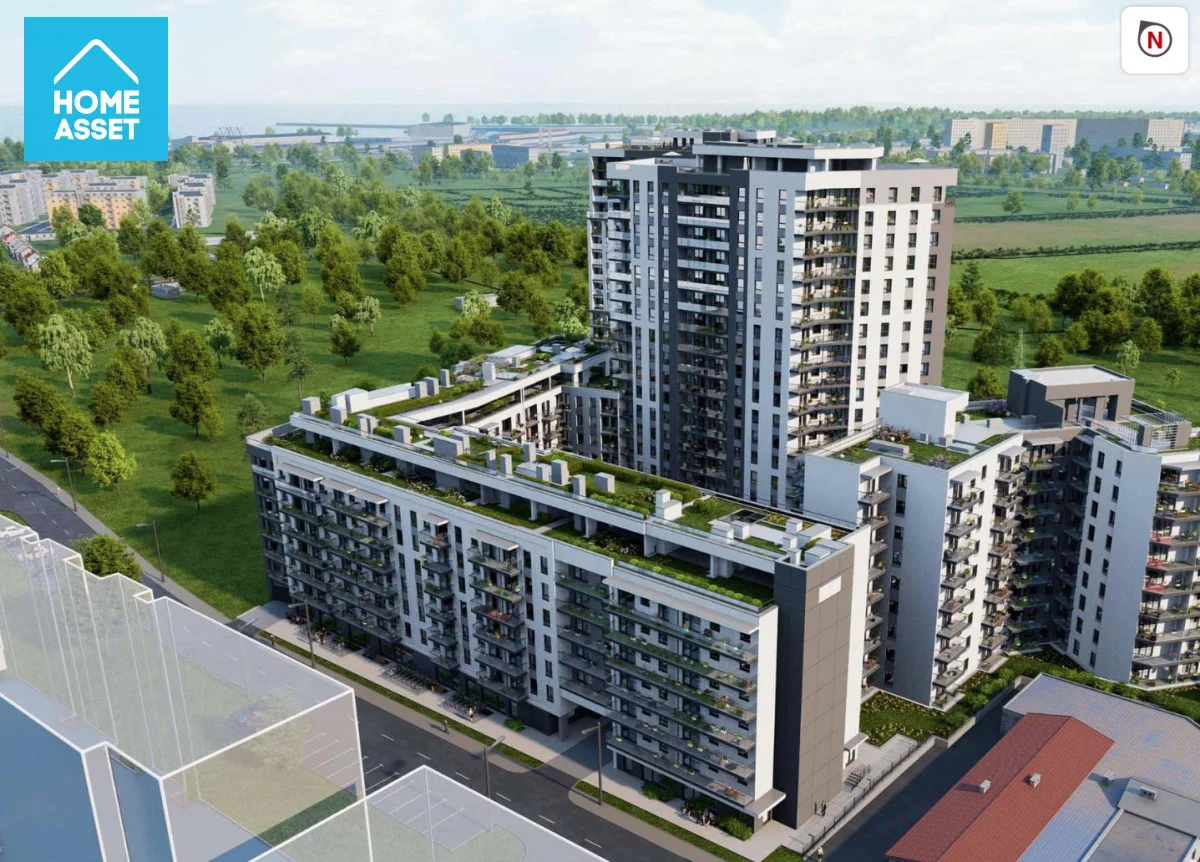 Mieszkanie trzypokojowe 68,40 m², Gdańsk, Letnica, Starowiejska, Sprzedaż