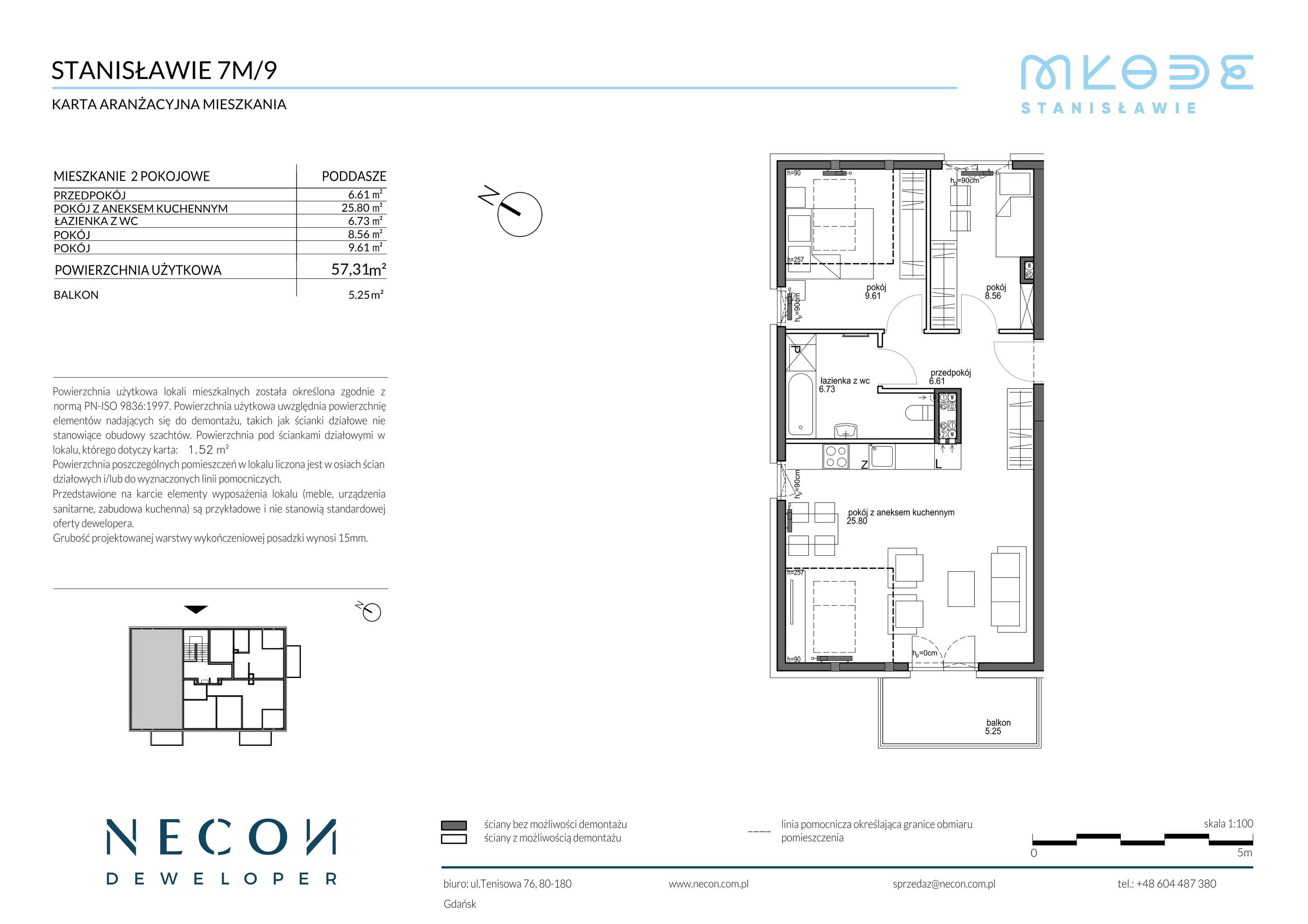 Mieszkanie 57,31 m², piętro 2, oferta nr B12/9, Młode Stanisławie, Stanisławie