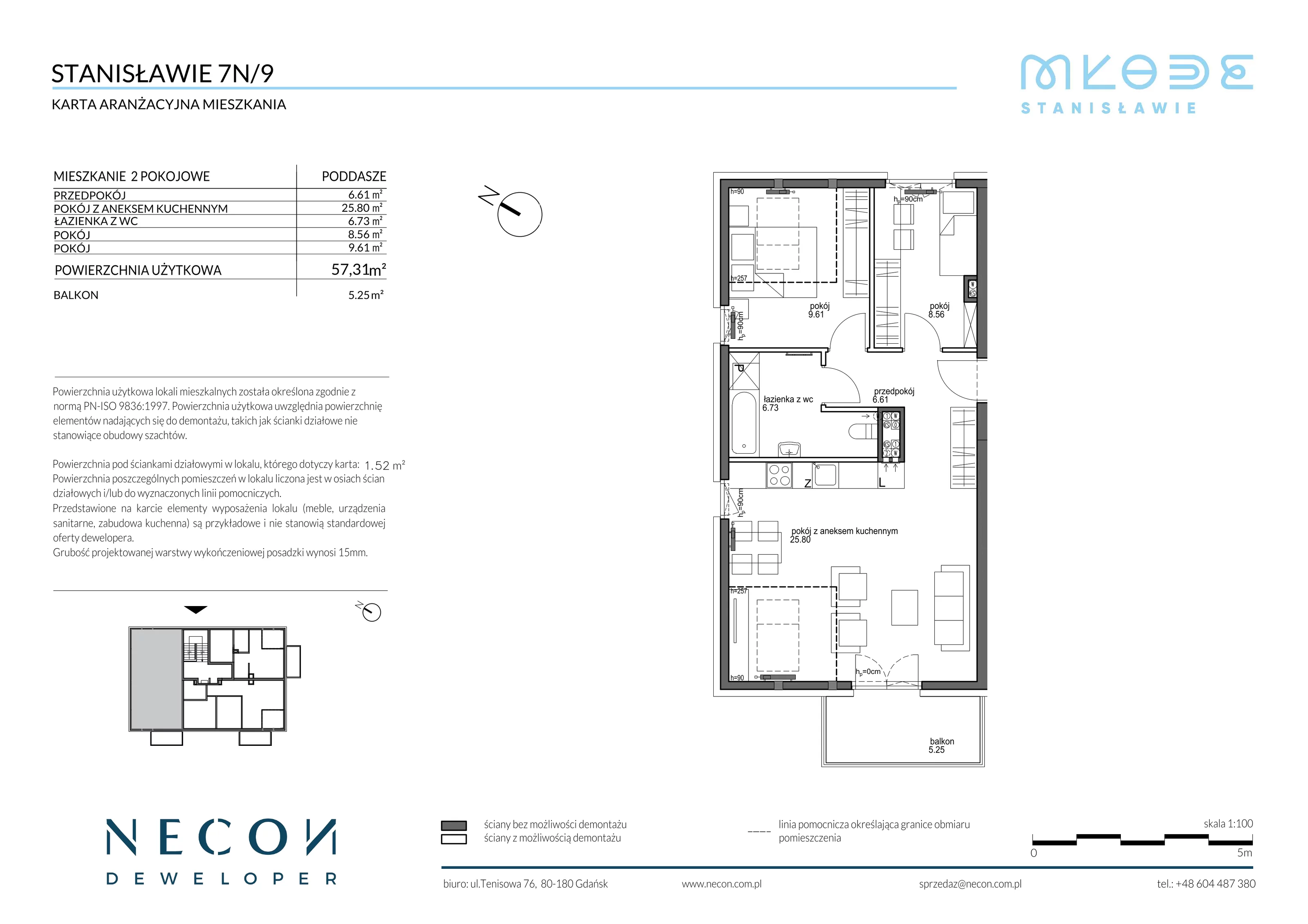 Mieszkanie 57,31 m², piętro 2, oferta nr B13/9, Młode Stanisławie, Stanisławie