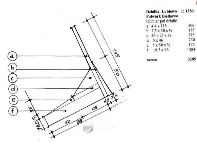 Działka na sprzedaż, 3 205,00 m², oferta nr TC497997