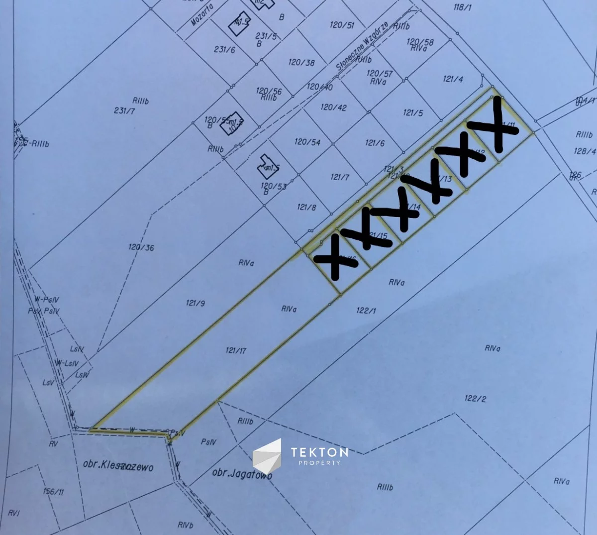 Działka 7 377,00 m², oferta nr , TC291999, Jagatowo, Zielone Wzgórze