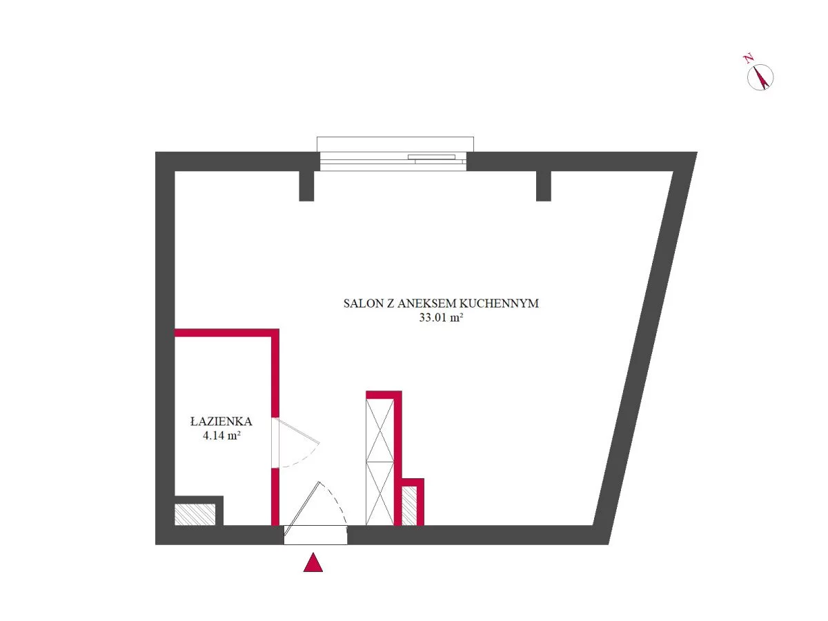1 pokój, mieszkanie 37,15 m², piętro 4, oferta nr , TC329393, Poznań, Św. Łazarz, Łazarz, Kanałowa