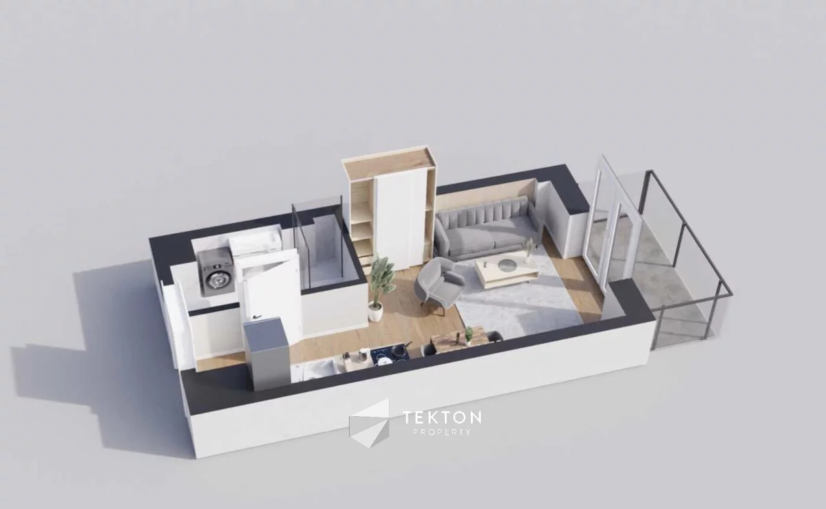 1 pokój, mieszkanie 25,47 m², piętro 5, oferta nr , TC451917, Marki, Słoneczna