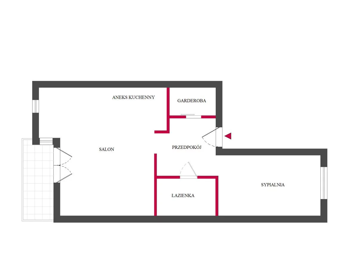 Mieszkanie dwupokojowe 57,30 m², Łódź, Czahary, Sprzedaż