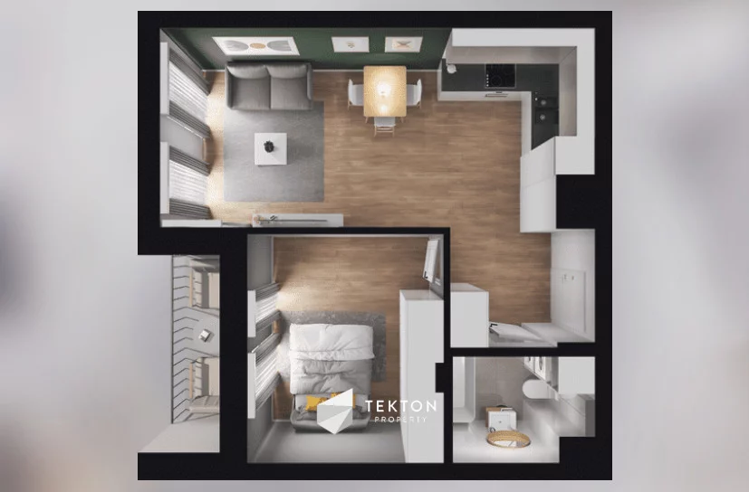 2 pokoje, mieszkanie 40,99 m², piętro 3, oferta nr , TC563139, Pruszków, Żbików, Europejska