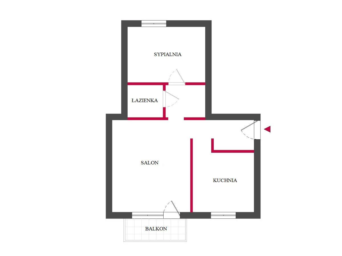 2 pokoje, mieszkanie 44,40 m², piętro 2, oferta nr , TC917549, Łódź, Górna, Górna, Ignacego Paderewskiego