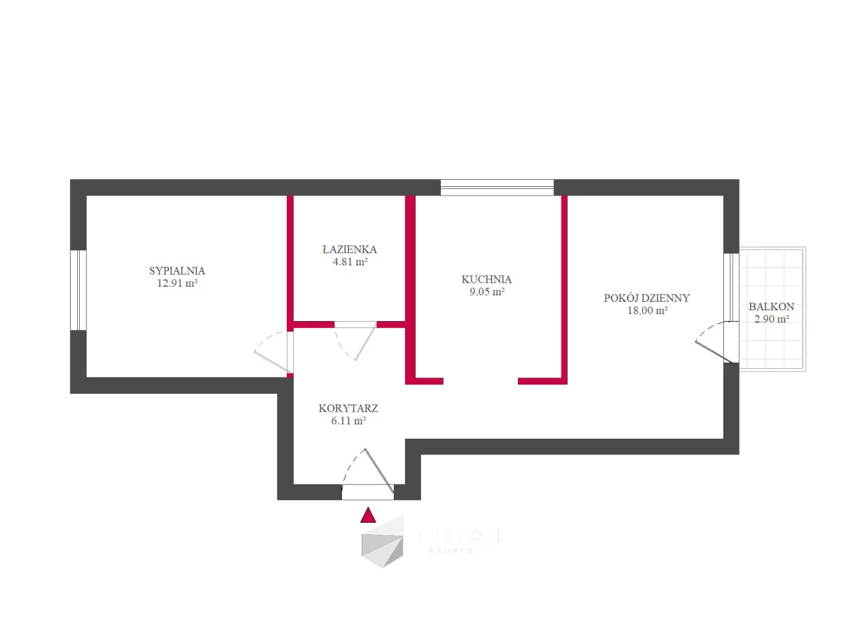 2 pokoje, mieszkanie 50,71 m², parter, oferta nr , TC326486, Luboń, Jachtowa