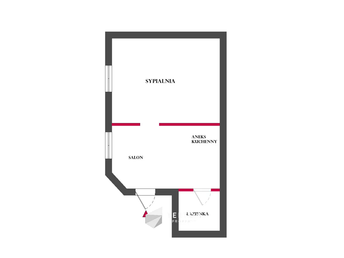 2 pokoje, apartament 39,00 m², piętro 2, oferta nr , TC331926, Kraków, Dębniki