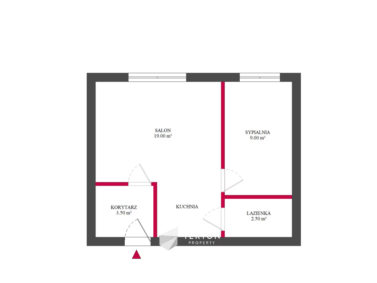 2 pokoje, mieszkanie 34,00 m², piętro 2, oferta nr , TC249520, Poznań, Grunwald, Raszyn, Pogodna