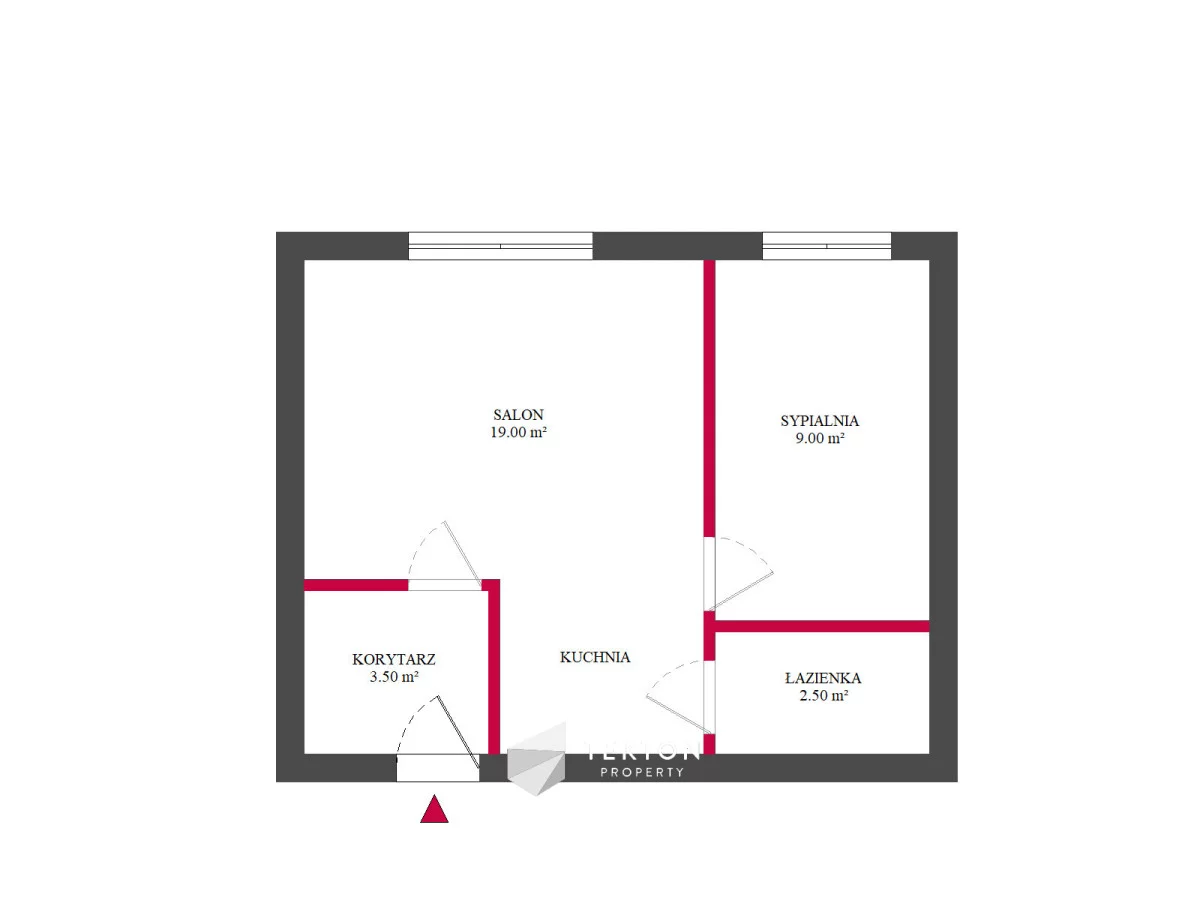 2 pokoje, mieszkanie 34,00 m², piętro 2, oferta nr , TC841644, Poznań, Grunwald, Raszyn, Pogodna