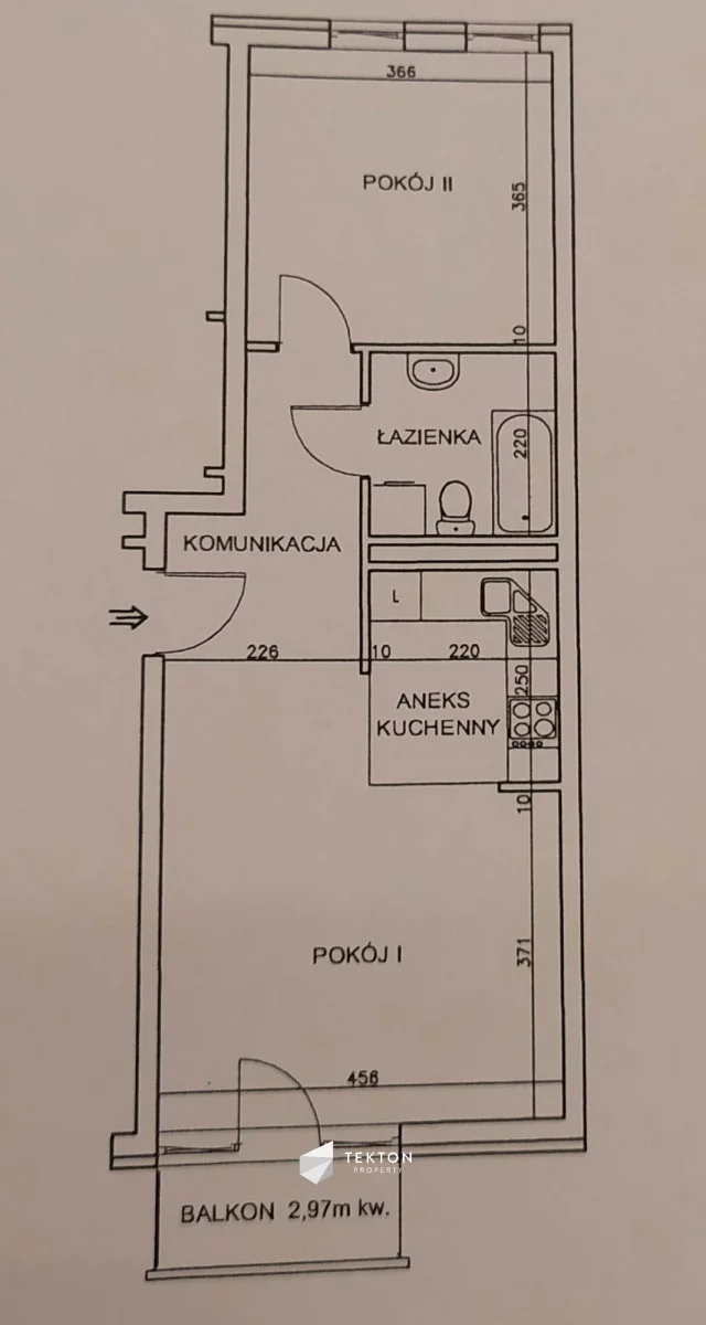 2 pokoje, mieszkanie 50,93 m², piętro 2, oferta nr , TC196216, Poznań, Grunwald, Grunwald, Smardzewska