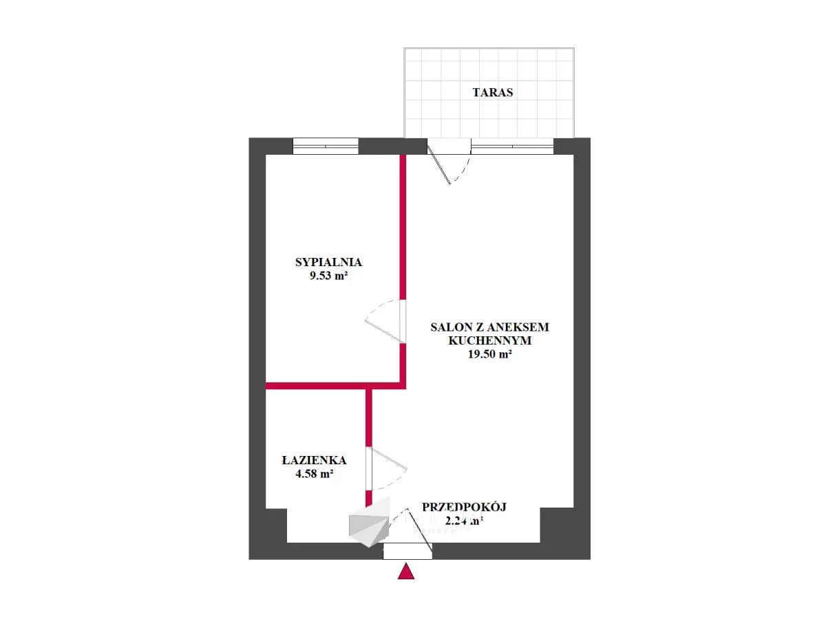 2 pokoje, mieszkanie 36,72 m², parter, oferta nr , TC505271, Poznań, Wagrowska