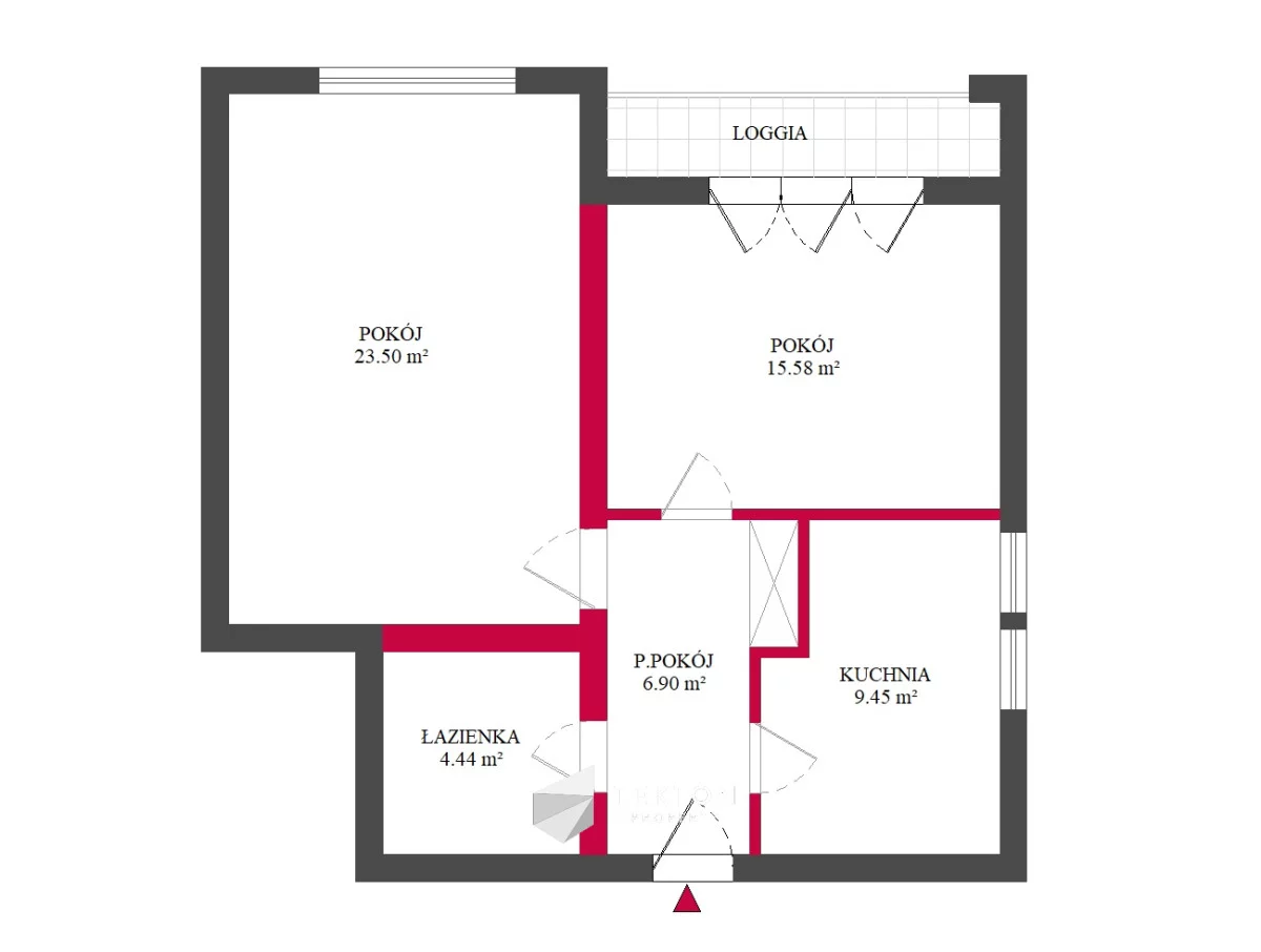 2 pokoje, mieszkanie 60,62 m², piętro 4, oferta nr , TC599028, Wrocław, Borek, Wielka