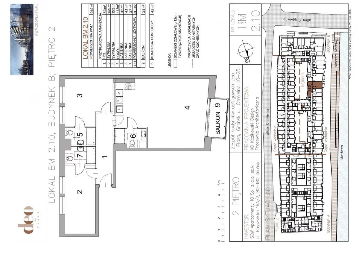 3 pokoje, mieszkanie 98,77 m², piętro 2, oferta nr , TC216939, Gdańsk, Śródmieście, Chmielna