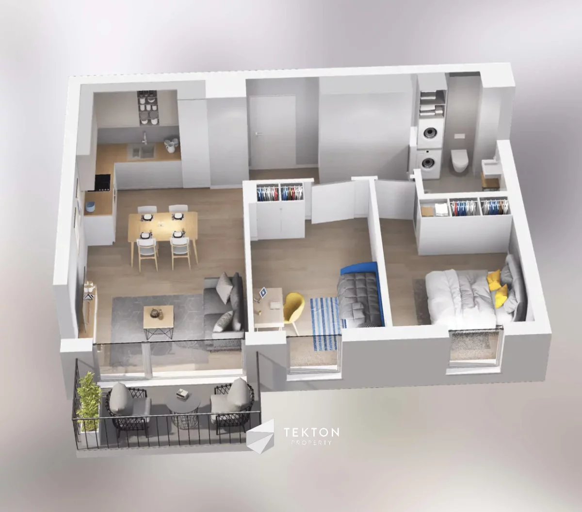 3 pokoje, mieszkanie 53,31 m², piętro 3, oferta nr , TC366046, Pruszków, Żbików, Europejska