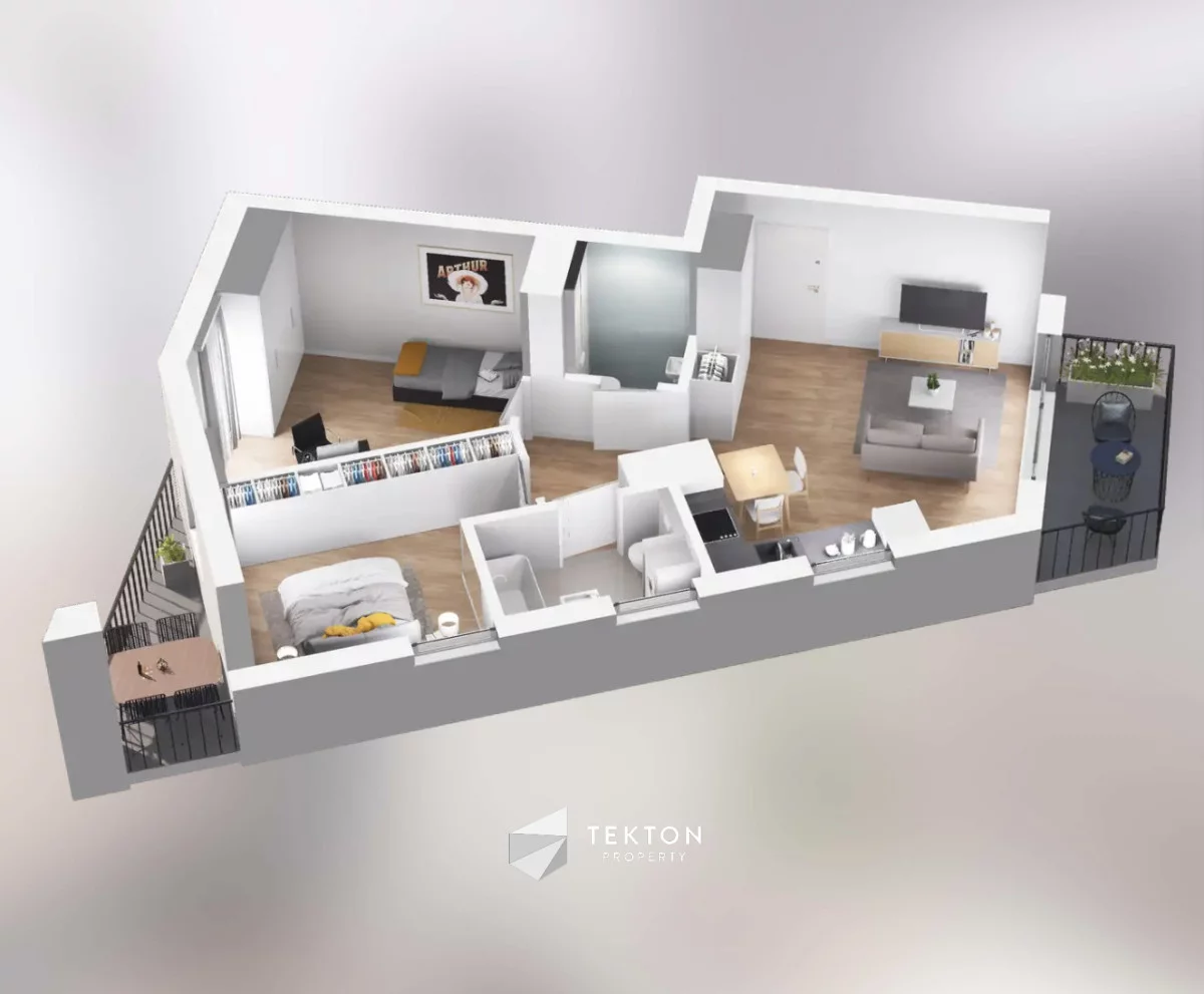 3 pokoje, mieszkanie 57,66 m², piętro 3, oferta nr , TC294797, Pruszków, Żbików, Europejska