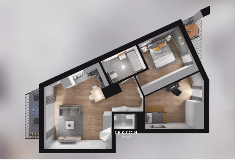 3 pokoje, mieszkanie 57,66 m², piętro 3, oferta nr , TC294797, Pruszków, Żbików, Europejska