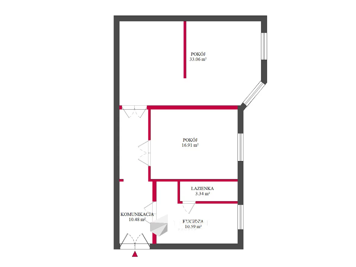 3 pokoje, mieszkanie 74,40 m², piętro 1, oferta nr , TC902359, Łódź, Śródmieście, Śródmieście, Henryka Sienkiewicza