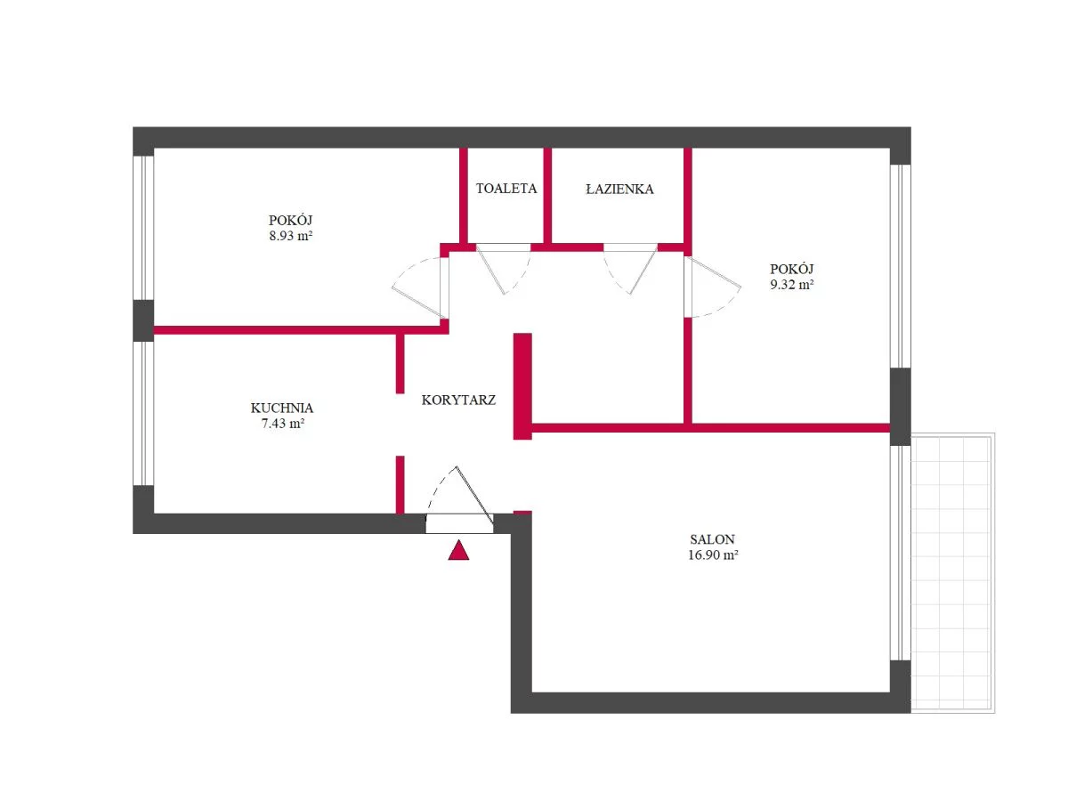 Mieszkanie trzypokojowe 54,30 m², Łódź, Górna, Chojny, Jacka Malczewskiego, Sprzedaż