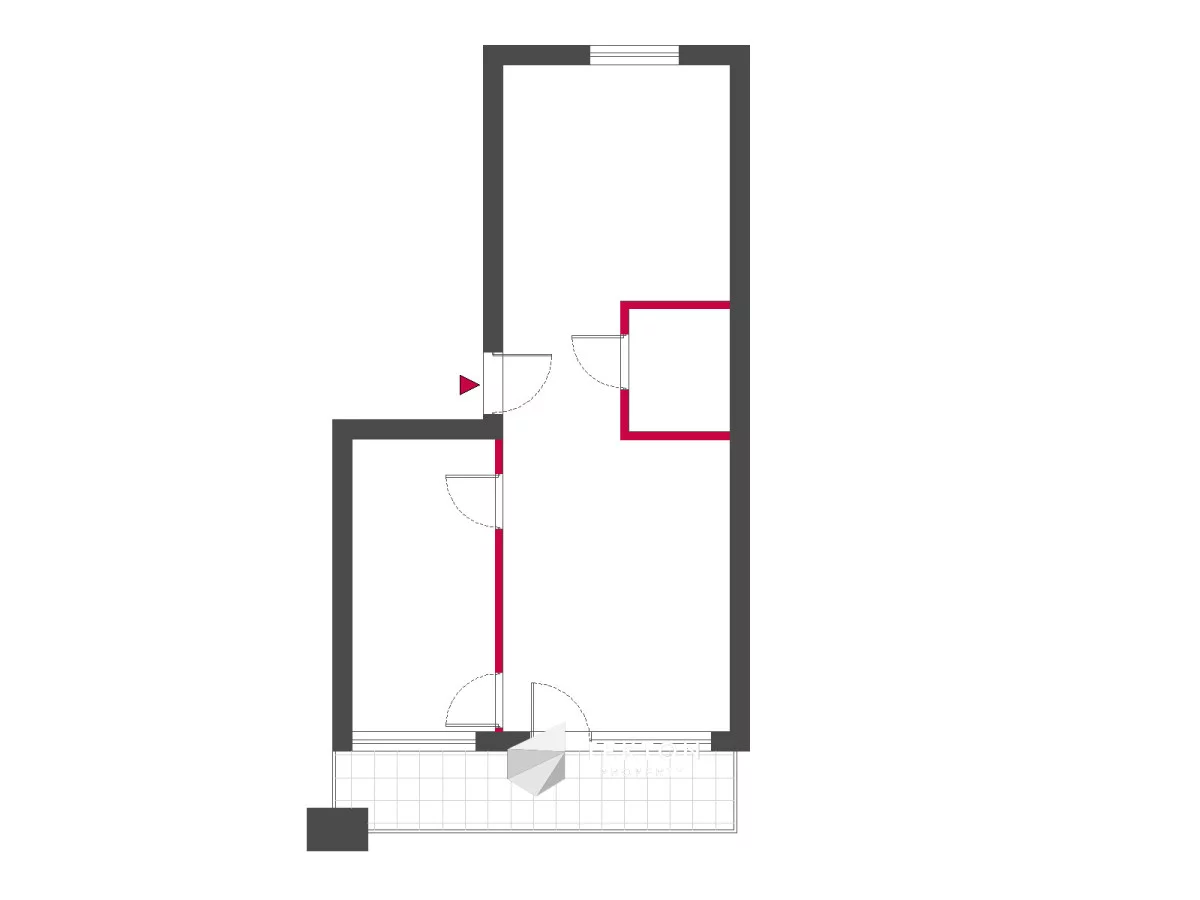 3 pokoje, mieszkanie 54,40 m², parter, oferta nr , TC535004, Poznań, Św. Łazarz, Łazarz, Wojskowa
