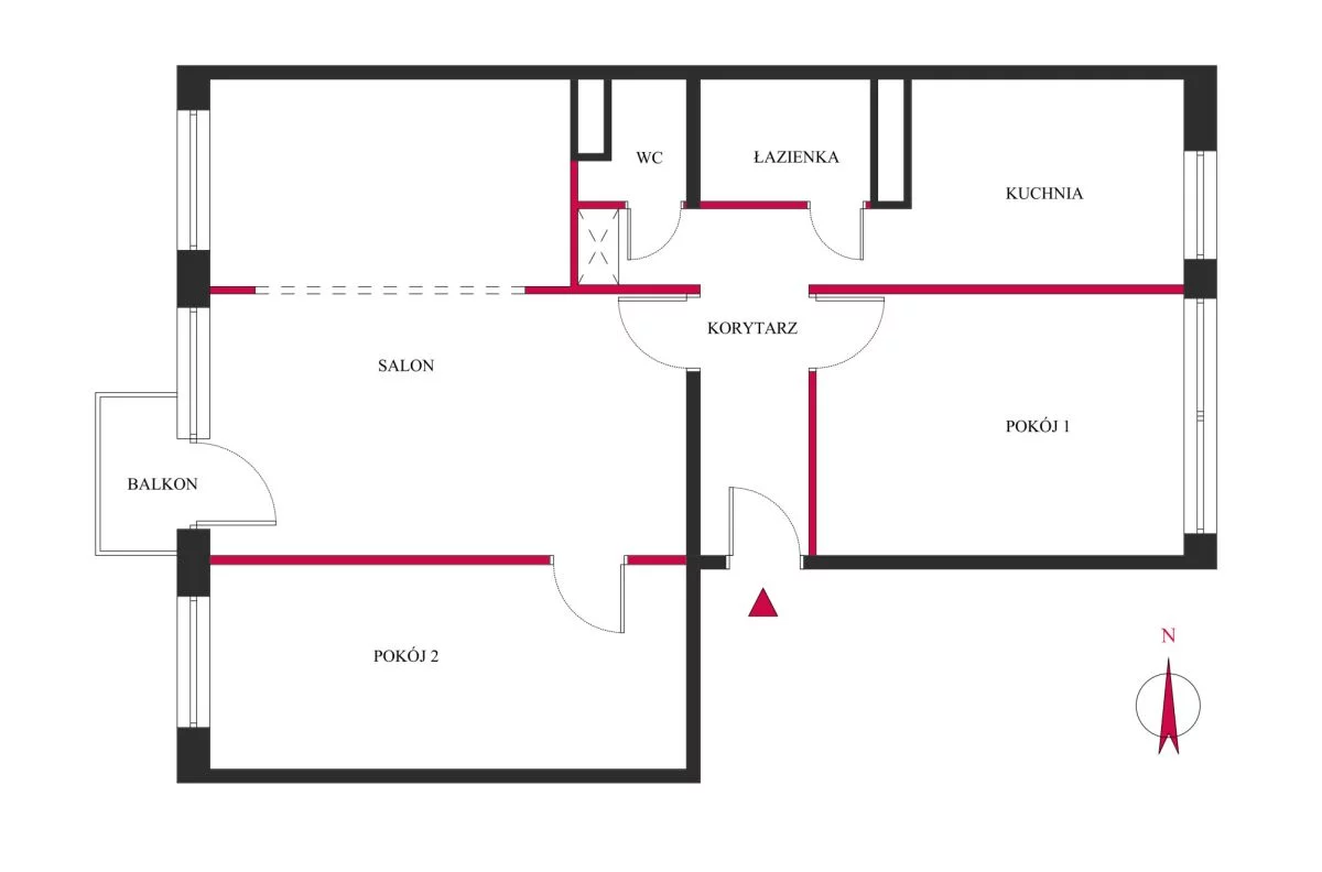 3 pokoje, mieszkanie 64,90 m², piętro 4, oferta nr , TC286124, Poznań, Winogrady, Winogrady, Zwycięstwa