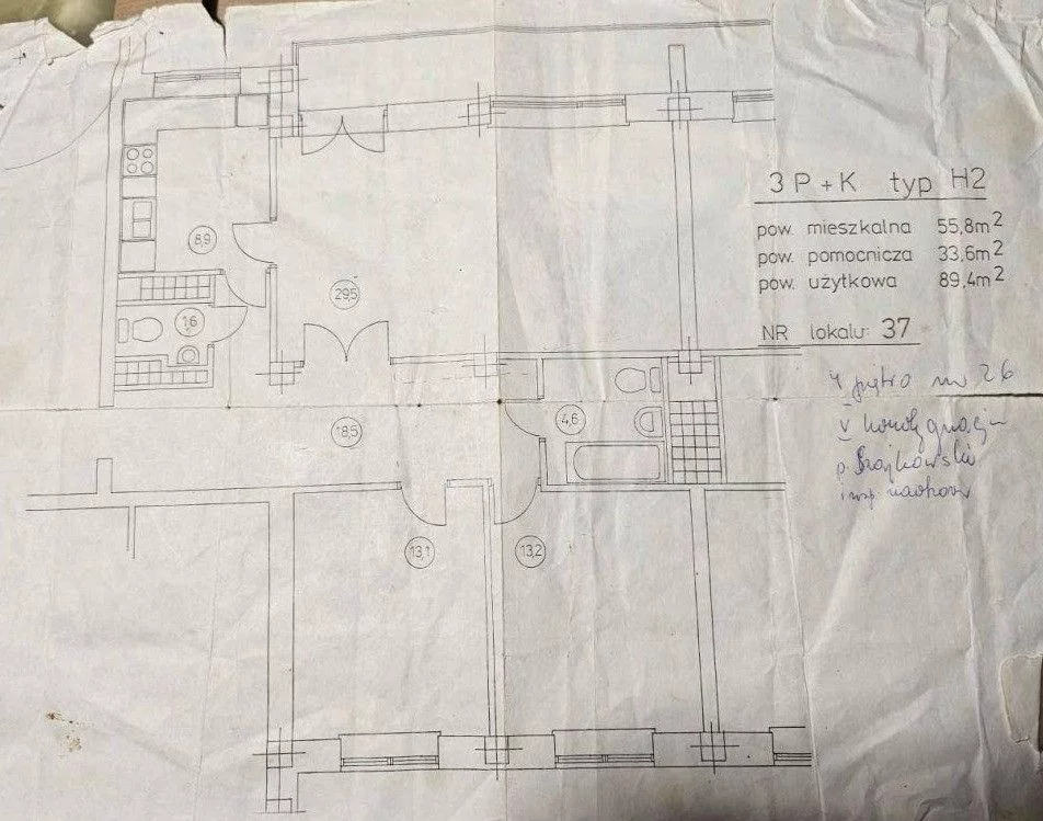 3 pokoje, apartament 88,00 m², piętro 4, oferta nr , TC973852, Warszawa, Dzika