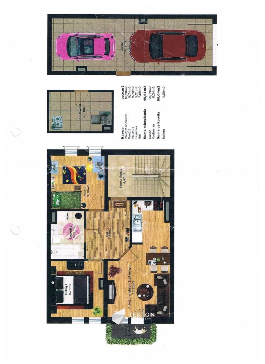 3 pokoje, mieszkanie 85,92 m², piętro 1, oferta nr , TC681970, Czapury, Żurawinowa