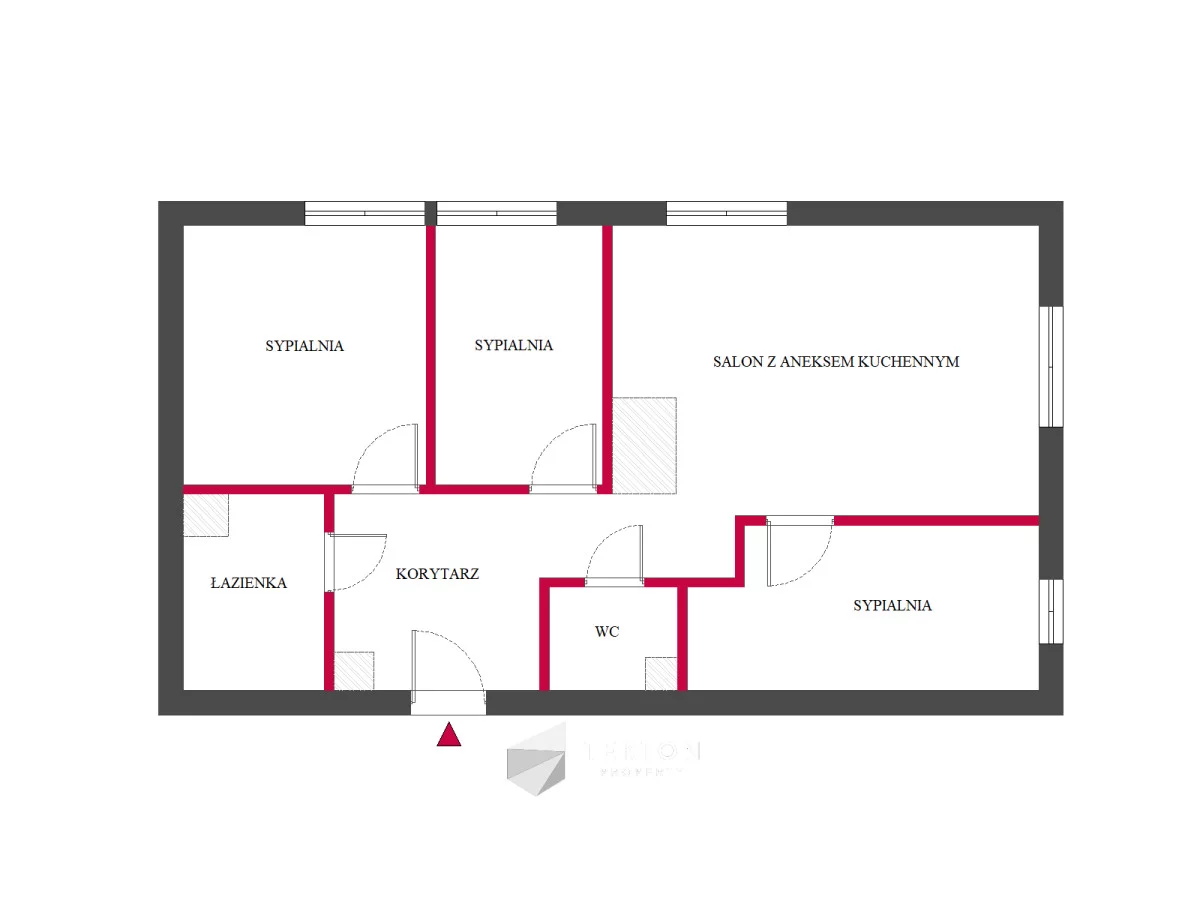 4 pokoje, mieszkanie 57,87 m², piętro 3, oferta nr , TC382673, Gdańsk, Orunia Górna-Gdańsk Południe, Maćkowy, Borkowska