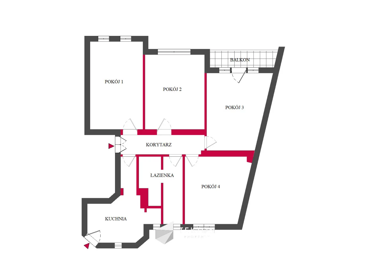 4 pokoje, mieszkanie 101,70 m², piętro 2, oferta nr , TC638551, Poznań, Stare Miasto, Stare Miasto, Długa