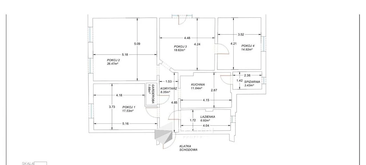 4 pokoje, apartament 110,40 m², piętro 2, oferta nr , TC467371, Gdańsk, Oliwa, Grunwaldzka