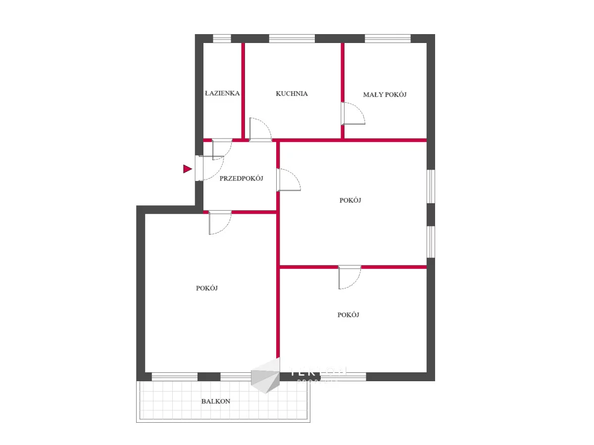 4 pokoje, mieszkanie 101,62 m², piętro 2, oferta nr , TC155951, Opole, Śródmieście, Juliusza Słowackiego