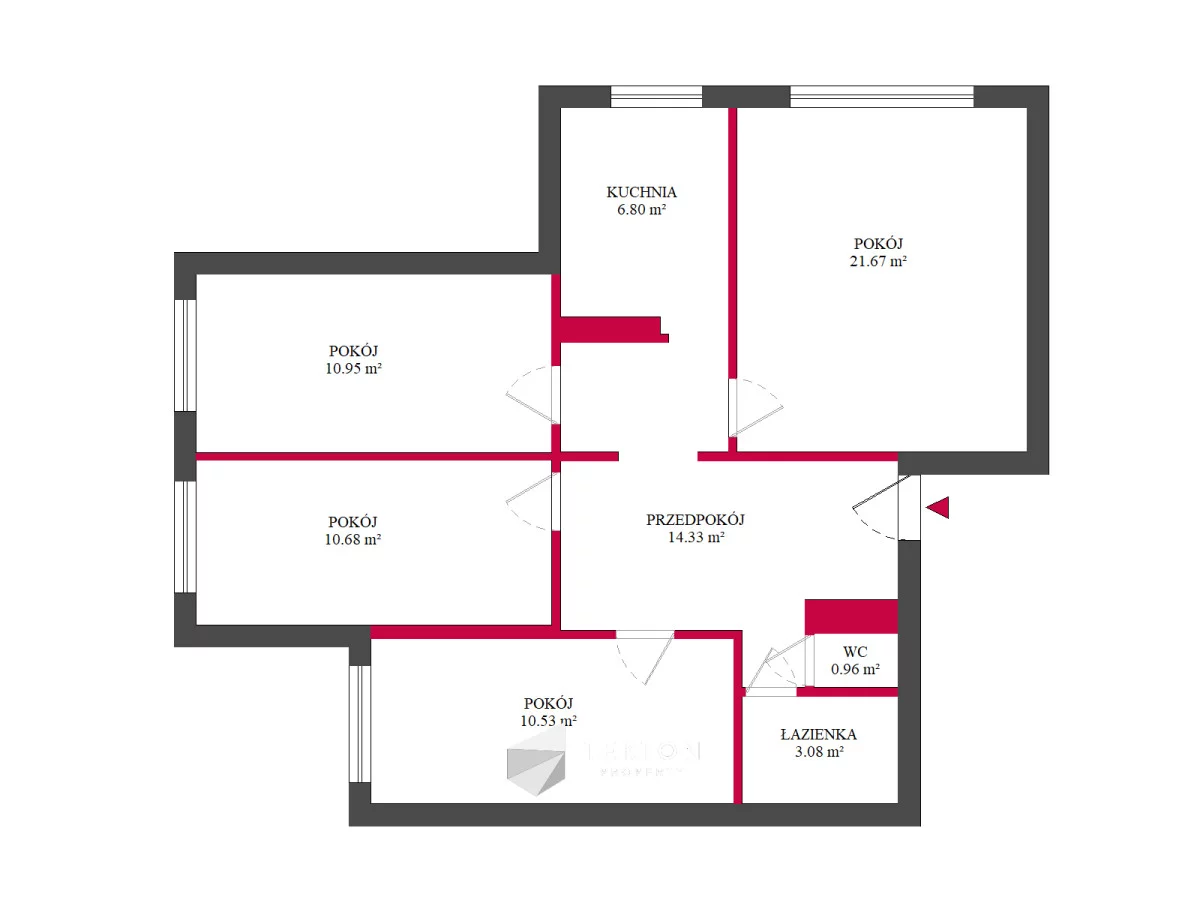 Mieszkanie czteropokojowe 79,00 m², Warszawa, Lasek Brzozowy, Sprzedaż