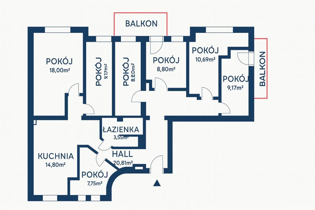 7 pokoi, mieszkanie 111,00 m², piętro 1, oferta nr , TC280926, Gdańsk, Wrzeszcz, Gen. Józefa Fiszera