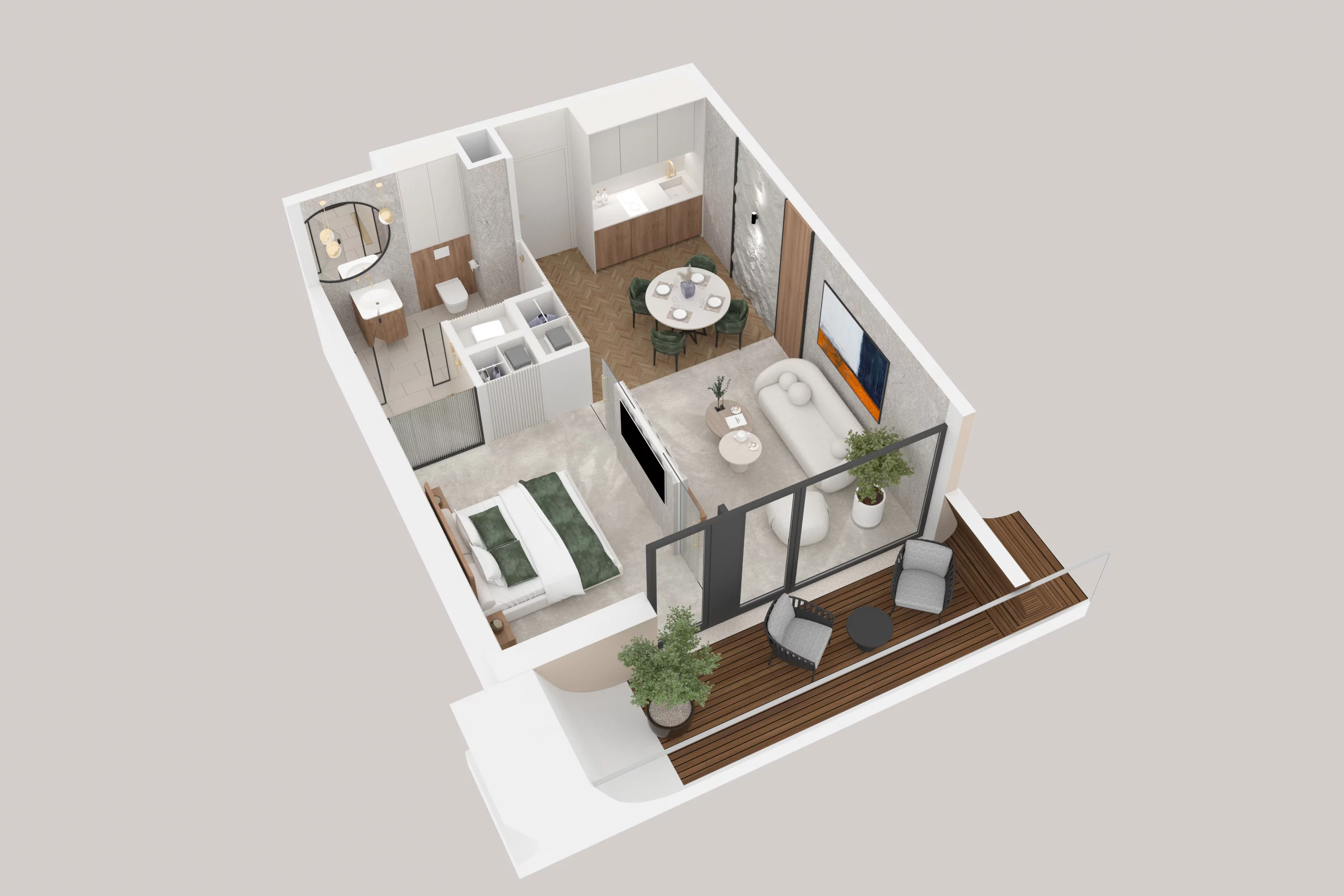 2 pokoje, apartament 38,62 m², piętro 1, oferta nr 102, Aston Vue, Sianożęty, ul. Plażowa 12/Ustronie Morskie