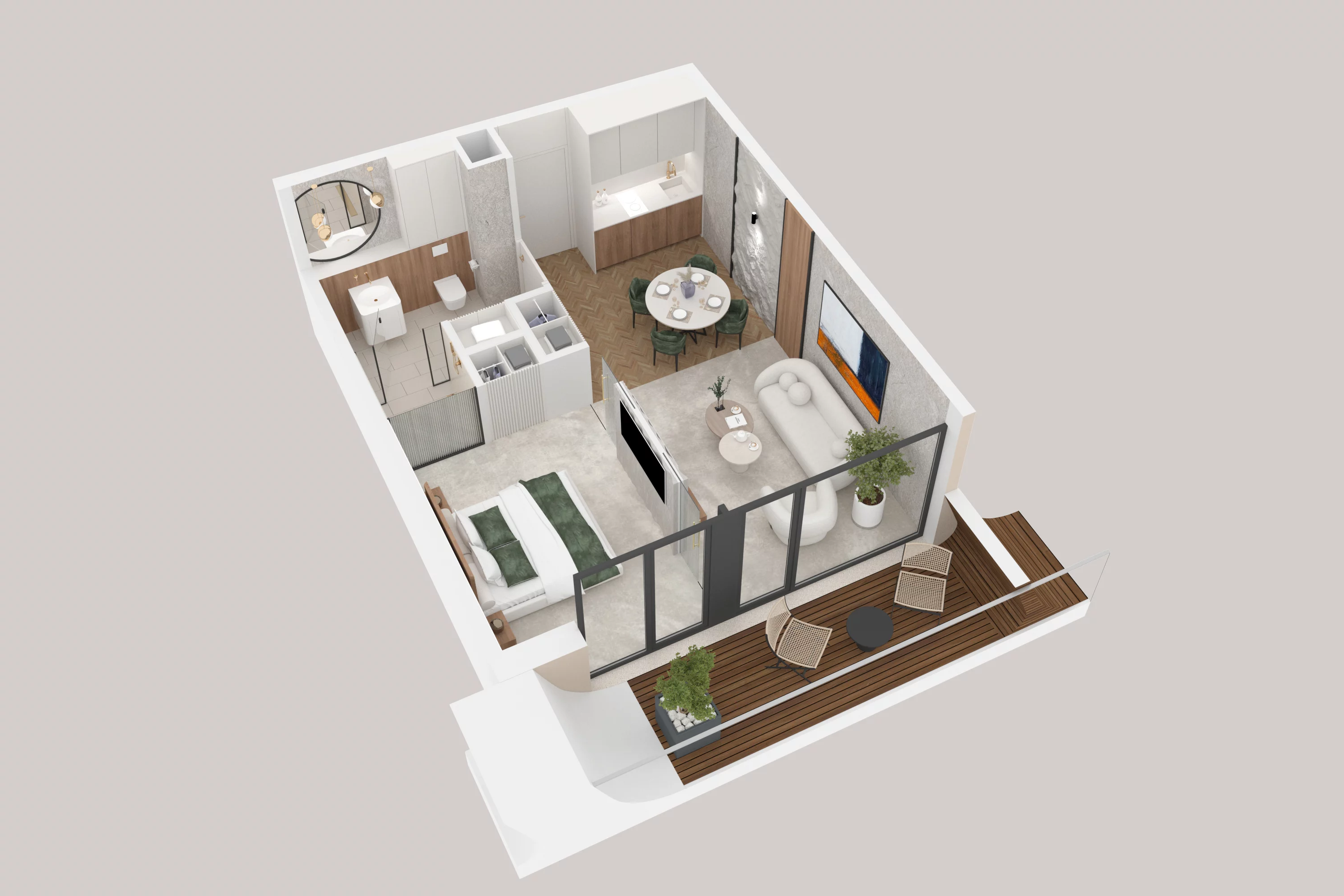 2 pokoje, apartament 39,23 m², piętro 1, oferta nr 110, Aston Vue, Sianożęty, ul. Plażowa 12/Ustronie Morskie