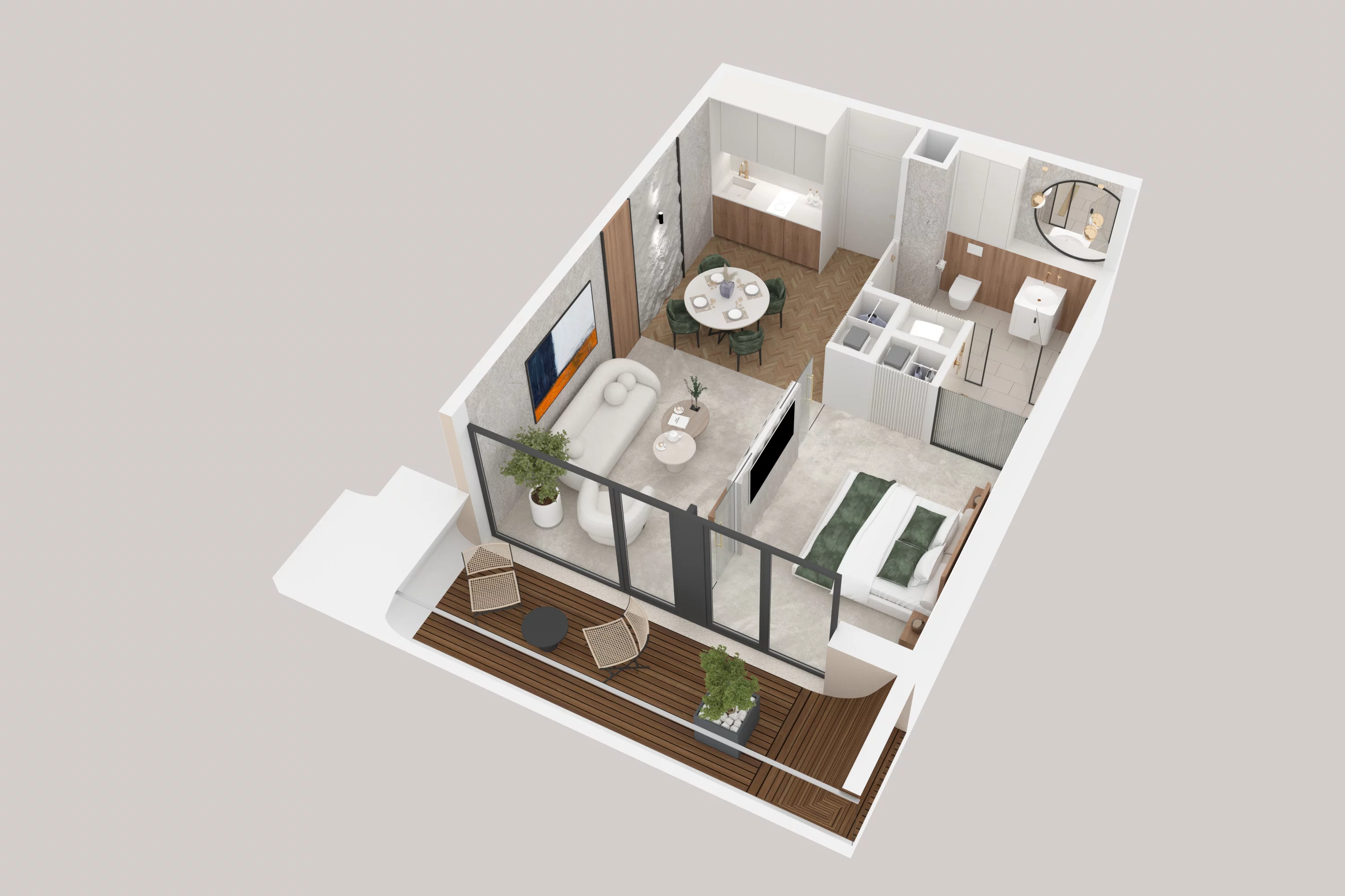 2 pokoje, apartament 39,23 m², piętro 1, oferta nr 111, Aston Vue, Sianożęty, ul. Plażowa 12/Ustronie Morskie