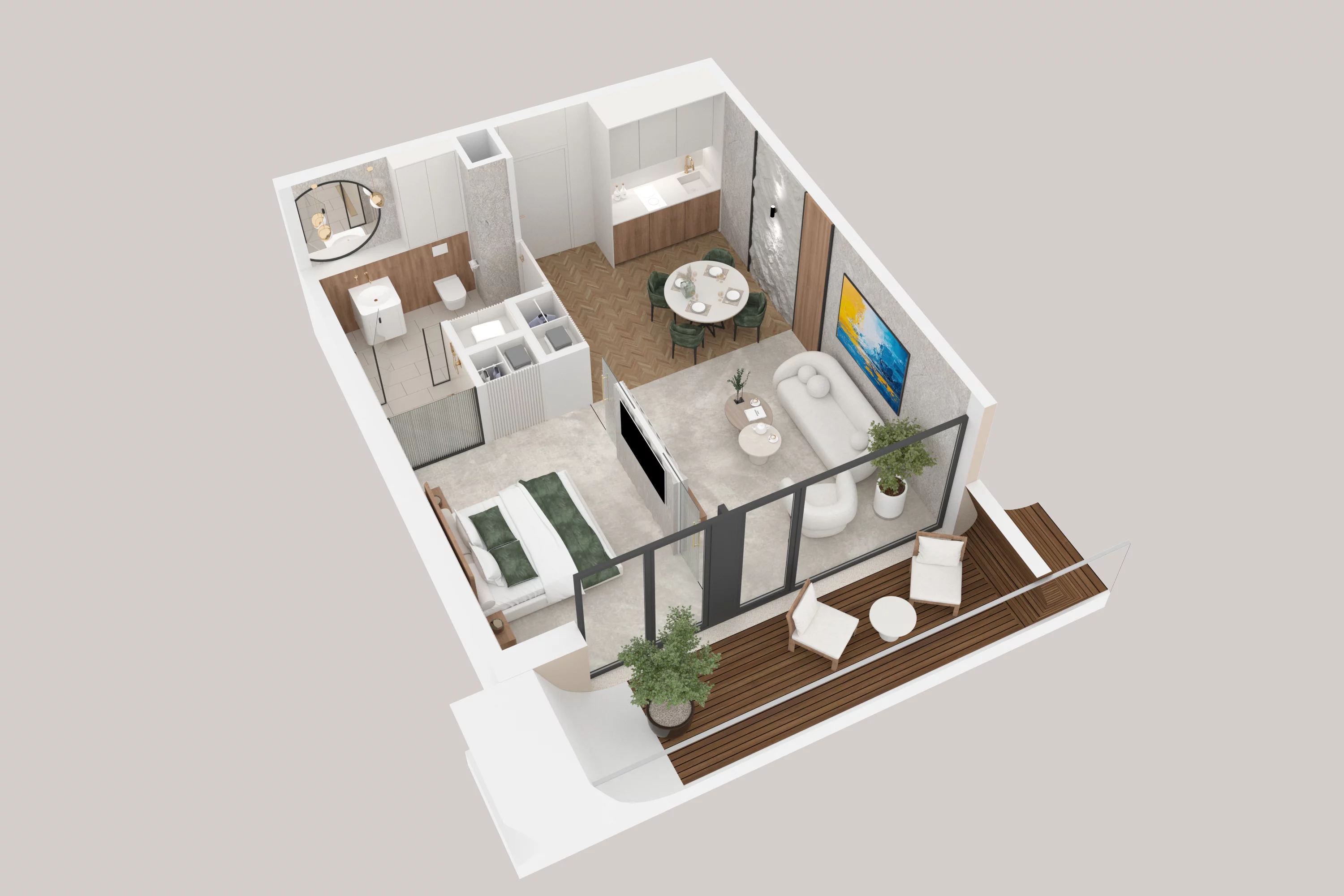 2 pokoje, apartament 41,27 m², piętro 1, oferta nr 118, Aston Vue, Sianożęty, ul. Plażowa 12/Ustronie Morskie