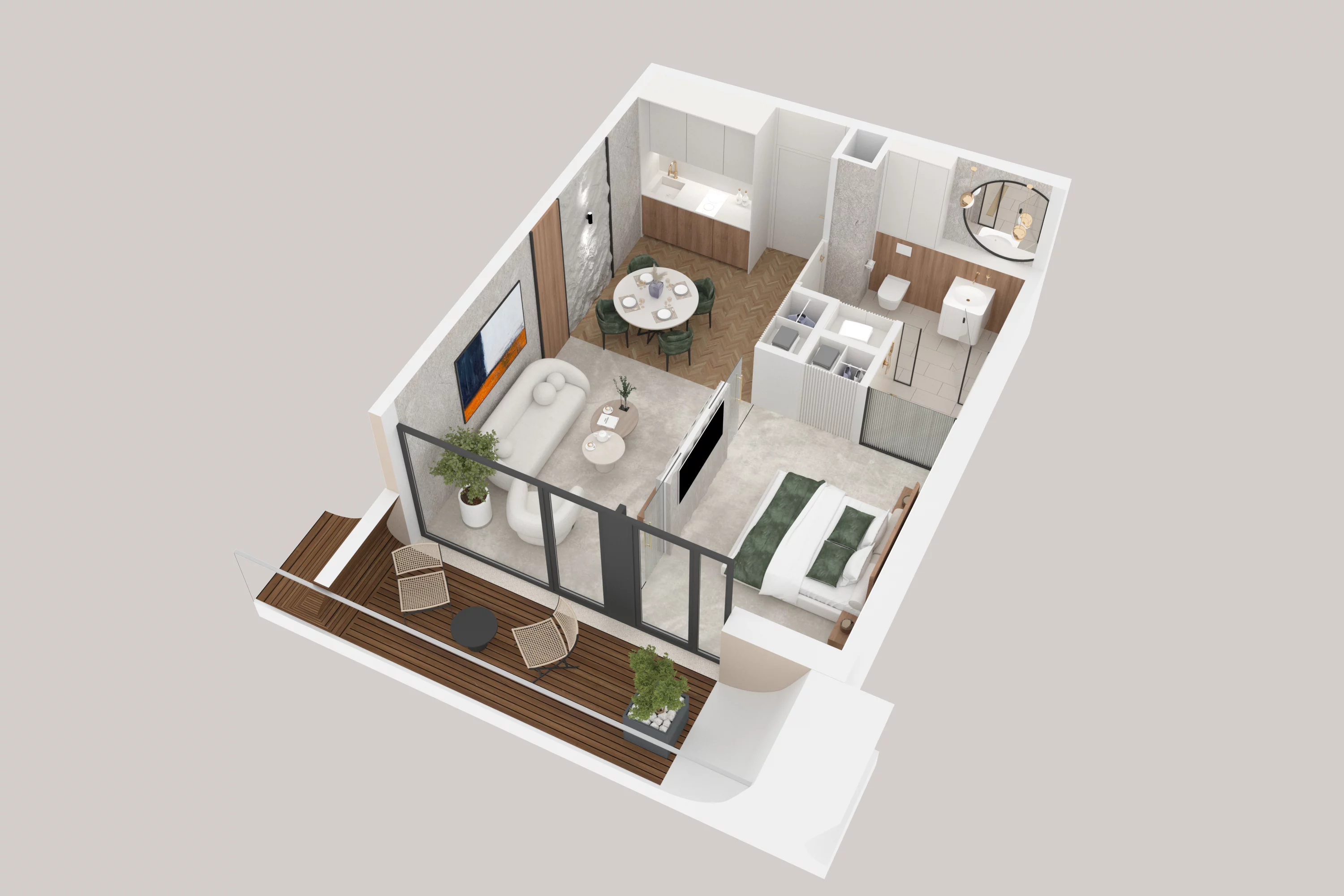 2 pokoje, apartament 39,18 m², piętro 2, oferta nr 205, Aston Vue, Sianożęty, ul. Plażowa 12/Ustronie Morskie