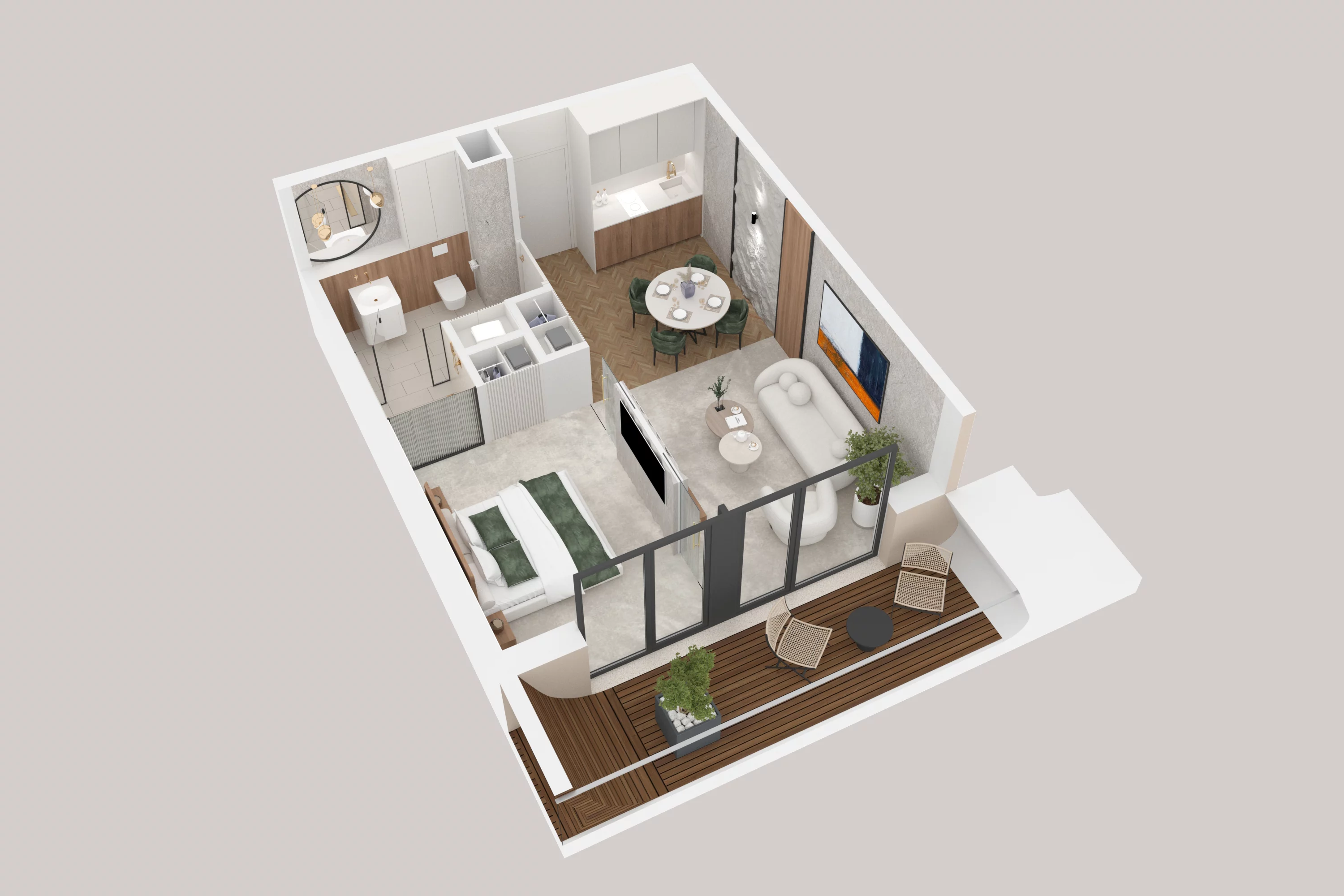 2 pokoje, apartament 39,16 m², piętro 2, oferta nr 212, Aston Vue, Sianożęty, ul. Plażowa 12/Ustronie Morskie